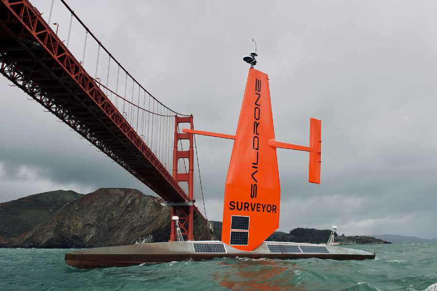 Saildrone, The First Aluminum Surveyor Autonomous Vessel Makes a Splash for Navy Testing